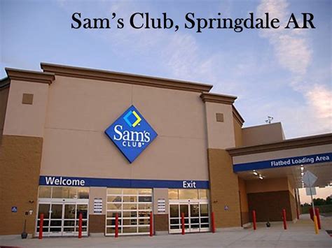 Sam's club springdale - 28 reviews and 25 photos of Sam's Club "Order for a whole pizza togo, takes less than 8 minutes. Call ahead if around lunch. The tables and seating were very clean. They were not too busy today at noon on Monday. BTW the pizza was great. crust was soft and cheese was hot and slightly chewy. 
